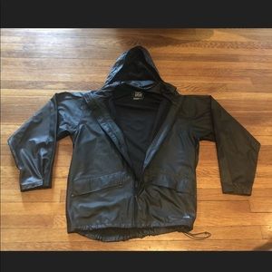 Helly Hansen black raincoat large